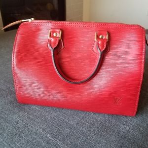 Louis Vuitton | Red LV Epi Leather Speedy 25